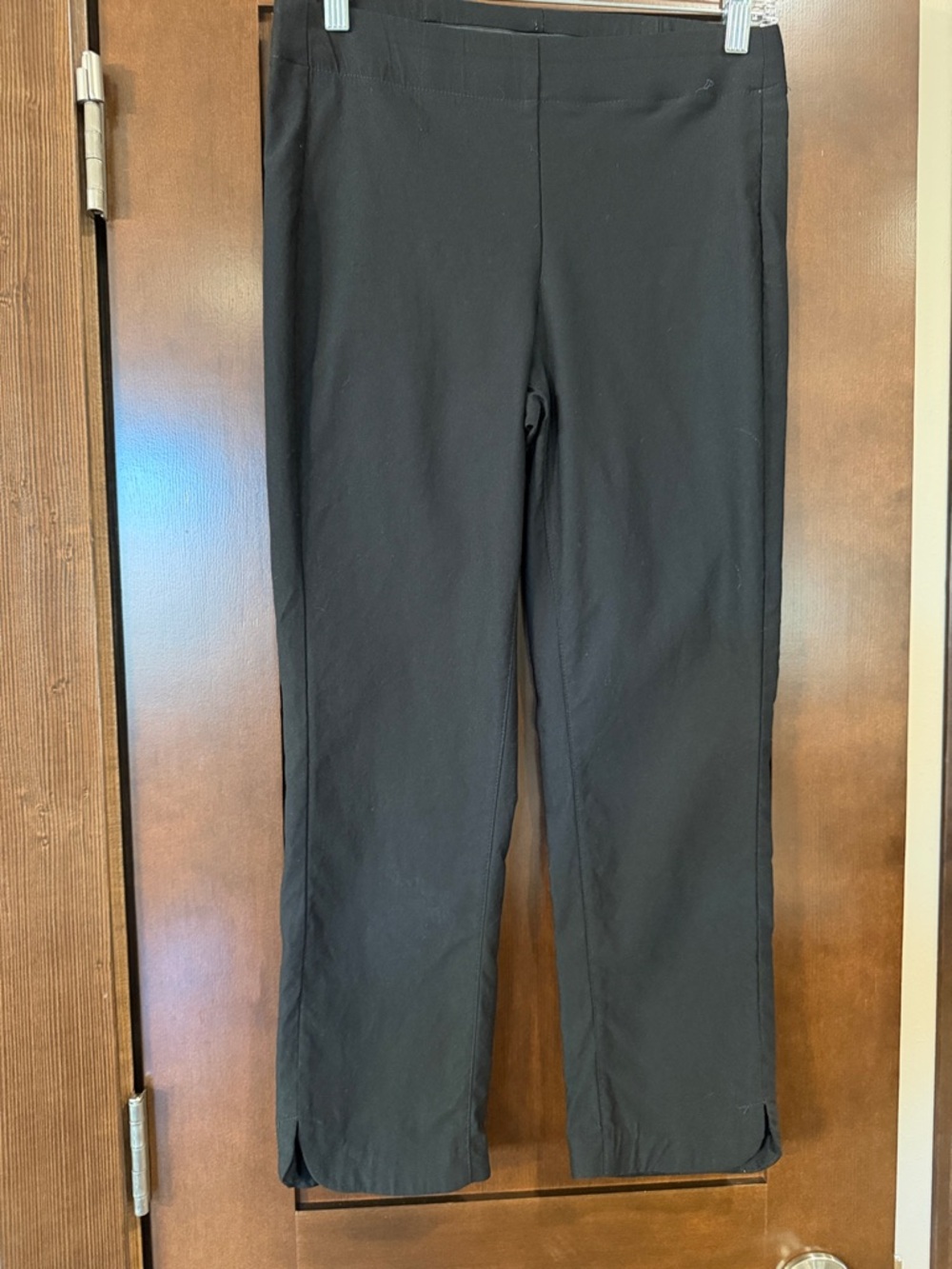 Tribal Black Capris with Side Slits
